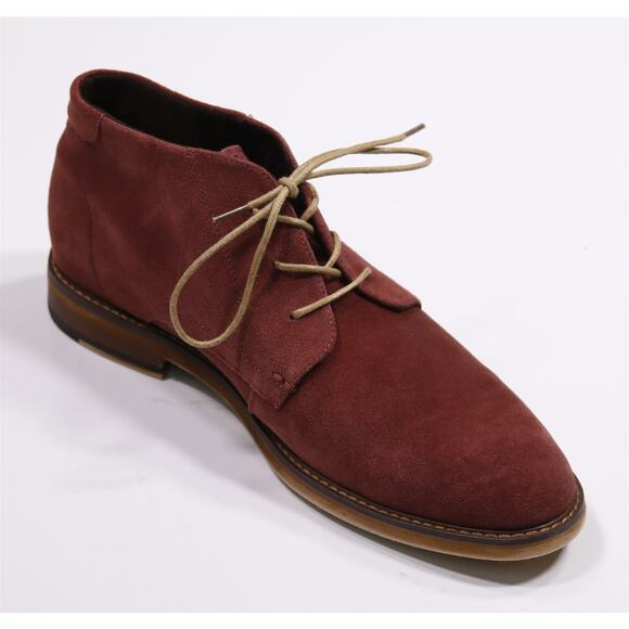 Julian & Mark Burgundy Suede Leather Ankle Chukka Boots Men's US 11 - Picture 7 of 12